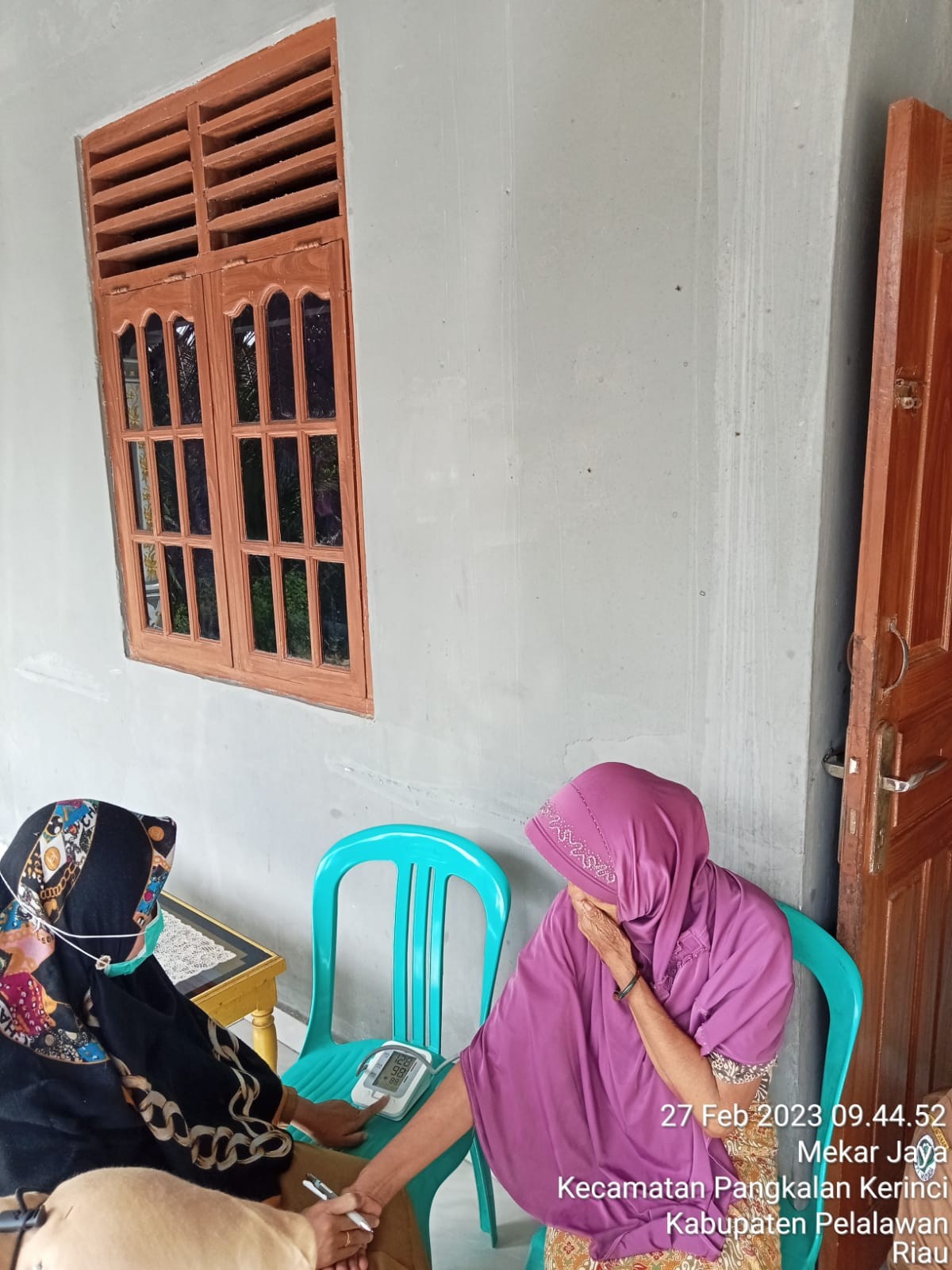 Kunjungan lansia sehat desa mekar jaya